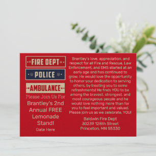 Invitation Brantley's Fire Police Ambulance Thunder_Cove Post