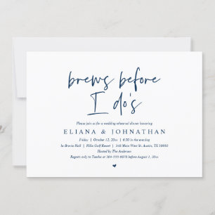 Invitation Brasse avant moi, Dîner de répétition Mariage Invi