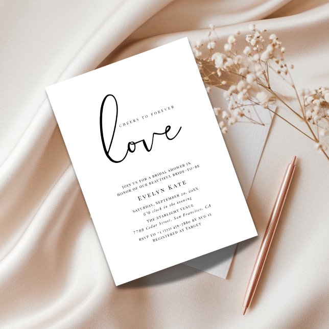 Invitation Bravo à l'amour perpétuel Fête des mariées de scri (Créateur téléchargé)
