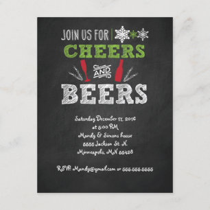 Invitation Bravo et bière artisanale Fête Invitation.