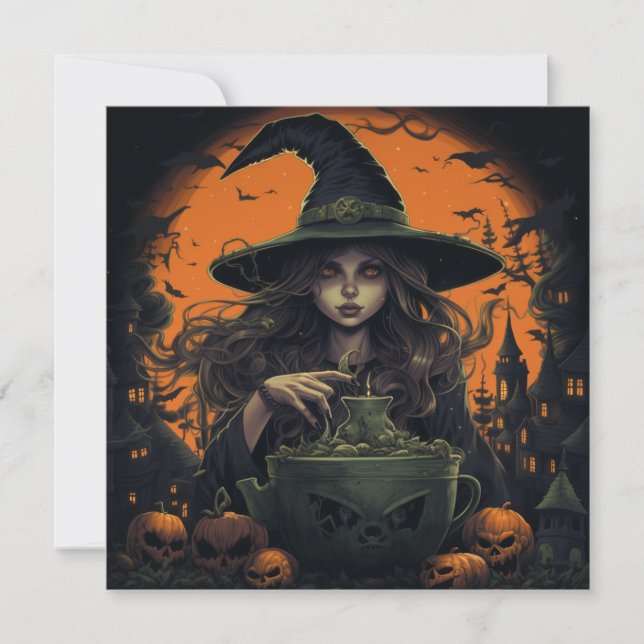 Invitation 🔮 🍹 "Brew & Crew de sorcière" 🍹 (Devant)