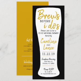 Invitation Brews Before I Do's Co-Ed Wedding shower