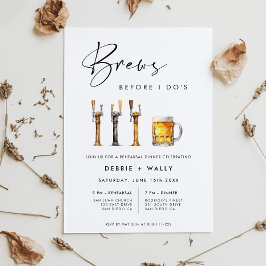Invitation Brews Before I Do's Rehearsal Dinner
