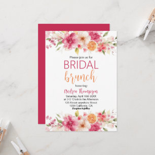 Invitation Bridal de fleurs Citrus Brunch Lémon douche nuptia