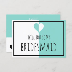 Invitation BRIDE & Be My Bridesmaid You & Me Mariage Suite