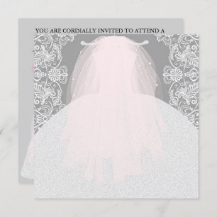 Invitation BRIDE CO Quelque chose de rose arrive à la fête de