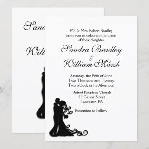Invitation Bride et pièce blanche