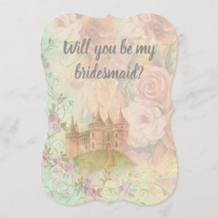 Invitation Bridesmaid Fairytale Mariage Botanique