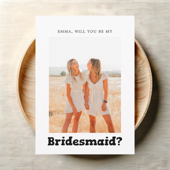 Invitation Bridesmaid Proposition Bold Jouer (Créateur téléchargé)
