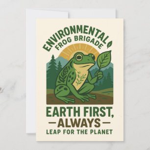 Invitation Brigade Grenouille pour l'Environnement – Terre d'