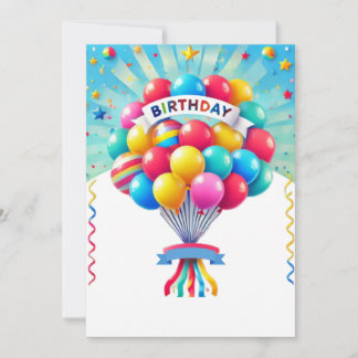 Invitation Bright Balloons