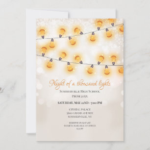 Invitation Bright Hung Lights Prom