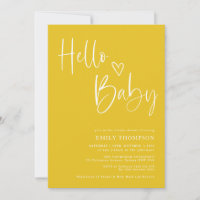 Bright Jaune Blanc Sexe Baby shower Neutre