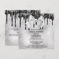 Brillant en diamant noir argenté lumières glamour