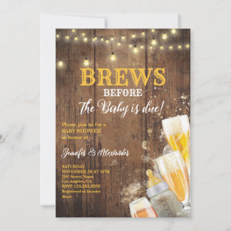 Invitation Bris avant que le bébé n'ait droit au Baby shower