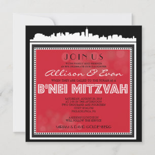 INVITATION BROADWAY CLASSIQUE - B'NEI MITZVAH