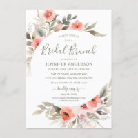 Bronzage nuptial Aquarelle Blush Rose Wreath