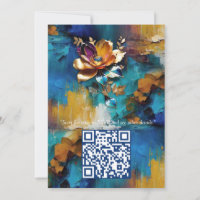 bronze Abstrait, style baroque bleu or