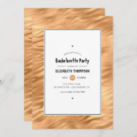 Bronze Tiger Stripes Bachelorette Party