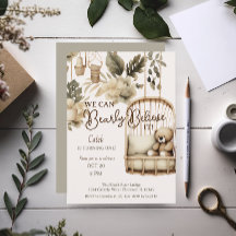 Brown Bear boho botanique premier anniversaire