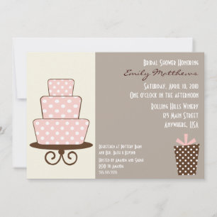 Invitation Brown et rose chic