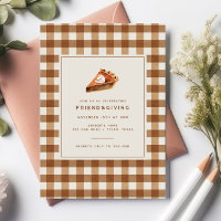 Brown Plaid Citrouille tarte Thanksgiving Friendsg