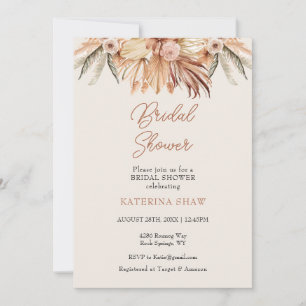 Invitation Brown Rustique de douche nuptiale
