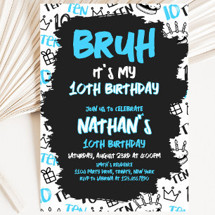 Invitation Bruh Anniversaire