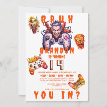 BRUH Halloween Ado Anniversaire Vidéo Jeu Slepover