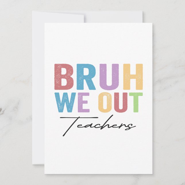 Invitation Bruh On est sortis Professeur Bruh Professeur Dern (Devant)