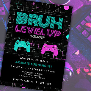 Invitation Bruh Tu Es Dedans ? Jeux Vidéo D'arcade Garçon Coo