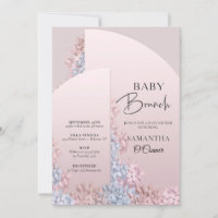 Brun de bébé aux fleurs bleu rousse rose roux