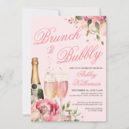 Invitation Brunch And Bubbly Bridal Shower