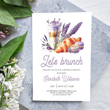 Brunch Anniversaire Purple
