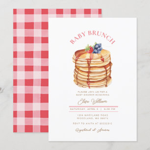 Invitation Brunch au baby shower au crêpe
