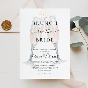 Invitation Brunch au champagne pour la Fête des mariées des m