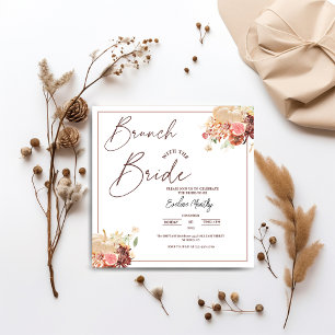 Invitation Brunch avec la Fête des mariées florale de la Chut
