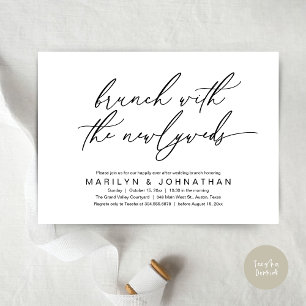 Invitation Brunch Avec Les Nouveaux Mariés, Mariage Post Célé