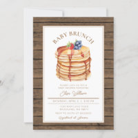 Brunch Baby shower à la crêpe blanc rustique