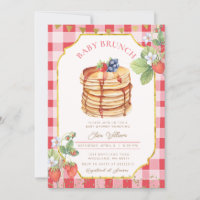 Brunch Baby shower de fraise à la crêpe