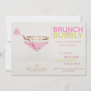 Invitation BRUNCH BUBBLY Bridesservatrices Déjeuner Brunch Co
