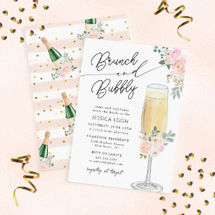 Invitation Brunch & Bubbly Champagne Bridal Douche