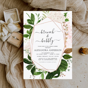 Invitation Brunch & Bubbly Fête des mariées de verdure Invita