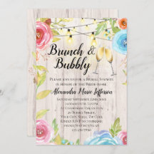Brunch Bubbly Flower Country String Mariage