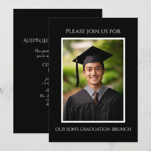 Invitation Brunch de la photo de la fin d'études