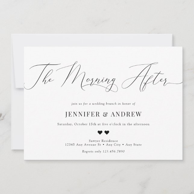 Invitation Brunch de mariage (Devant)