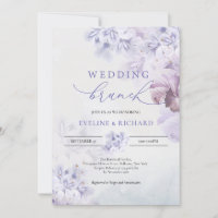 Brunch de mariage rustique violet roux rose roux