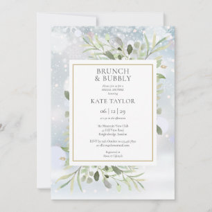 Invitation Brunch de verdure hivernale et Bubbly pour l'enter