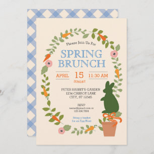 Invitation Brunch du jardin de printemps