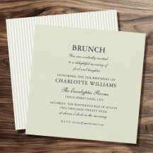Brunch élégant Fête d'anniversaire Formal Elegant 